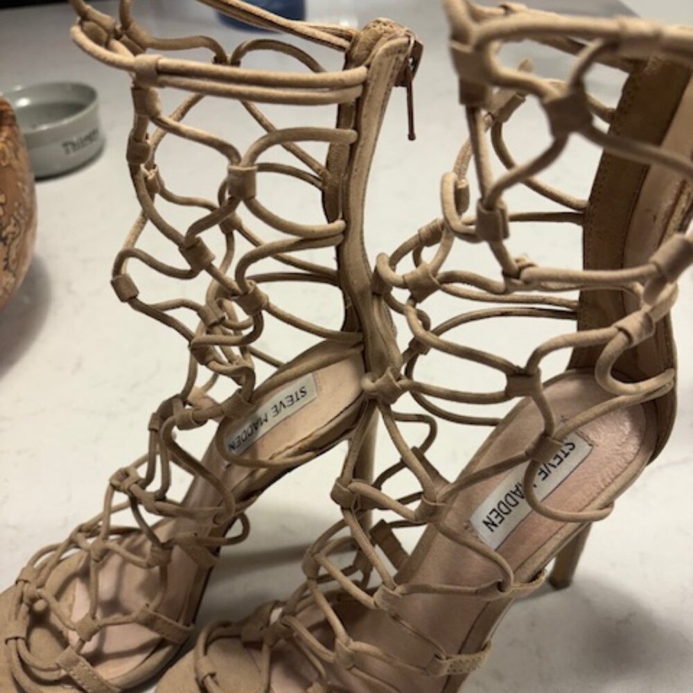 Steven Madden Suede Strappy Pumps